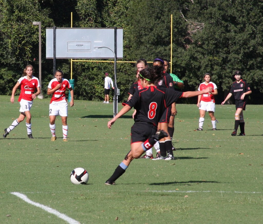 Soccer players at Hohlt park